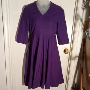 Women's Purple Dress Very Stretchy New With Tags Zipper Under The Armpit